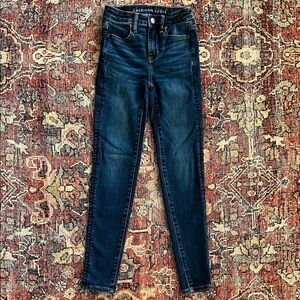 American Eagle Outfitters Next Level Stretch Women's Deep Indigo Skinny Jeans